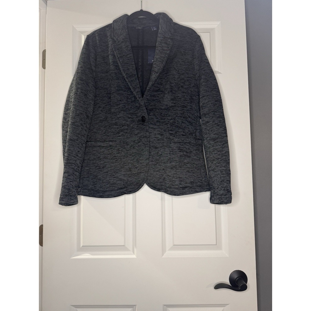 Lands End Marled One Button Blazer Cardigan Jacket Large 14-16  Nwt